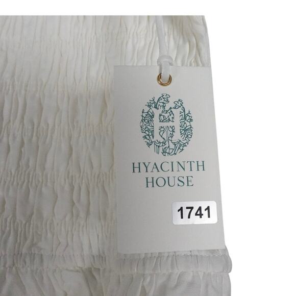 New Tuckernuck Hyacinth House White Smocked Puff Sleeve Catarina Dress M 1741-20 - Picture 12 of 14